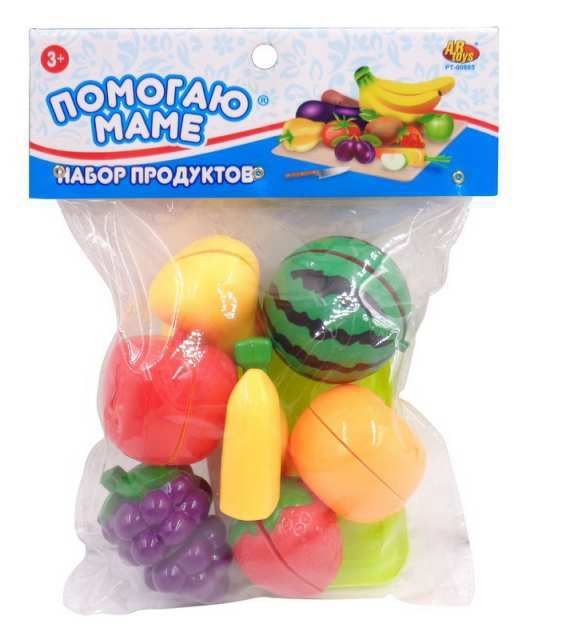 ABtoys (АБтойс) PT-01358 Помогаю Маме. Набор продуктов для резки на липучках, 16 предметов, в пакете ABtoys (АБтойс) PT-01358 Помогаю Маме. Набор продуктов для резки на липучках, 16 предметов, в пакете