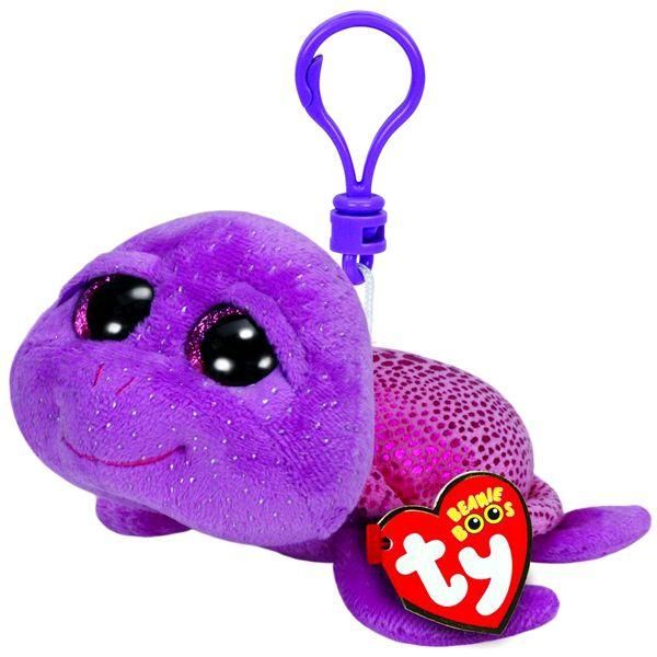 TY 36600 Beanie Boo's Брелок плюшевый Черепашка (фиолетовый), 12 см