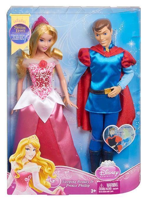 Mattel BMB71 Набор подарочный Disney Принцесса Спящая красавица Аврора и принц Филипп