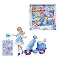 Hasbro E8937 Игровой набор Кукла Принцесса Дисней Комфи, Золушка со скутером
