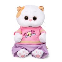 BUDI BASA LB-073 Мягкая игрушка BUDI BASA Кошка Ли-Ли BABY в футболке с божьей коровкой 20 см