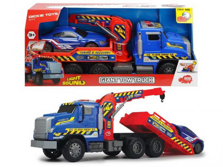 DICKIE 3749021 Машинка Dickie Эвакуатор гигант со светом и звуком 55 см