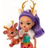 Mattel GJX30 Энчантималс Игровой набор Велосипедная прогулка с куклой Данессой Олени