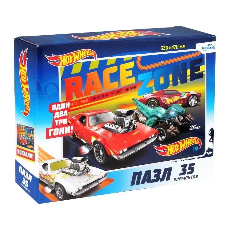ORIGAMI 06856 Пазл ORIGAMI Hot Wheels Готовность №1 35 элементов Макси