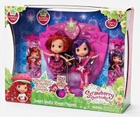 Strawberry Shortcake 12245 Шарлотта Земляничка Две куклы на сцене, Вишенка и Земляничка, 15 см