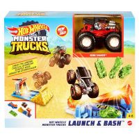 Mattel GVK08 Игровой набор Mattel Hot Wheels Монстр-трак Запускай и круши