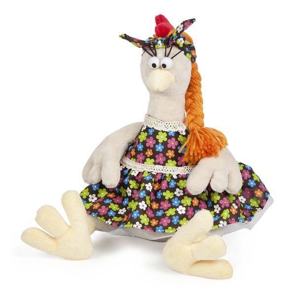 Maxitoys 8309-20 Мягкая игрушка Курочка в сарафане, 20 см