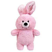 ABtoys M5065 Мягкая игрушка Флэтси Кролик розовый, 27 см