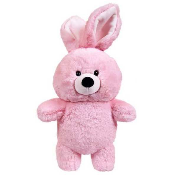 ABtoys M5065 Мягкая игрушка Флэтси Кролик розовый, 27 см