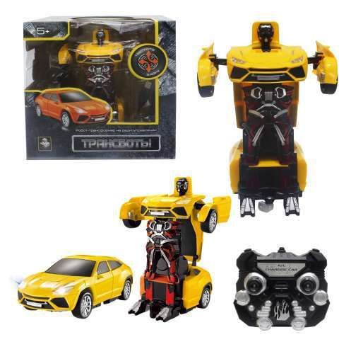 Solmar Pte Ltd Т10868 1toy Робот на р/у 2,4GHz, трансформирующийся в легковую машину, жёлтый