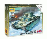 Звезда 6203з Сборная модель Советский тяжелый танк Т-35, 1:100