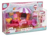 Lalaloopsy Mini 541387 Игровой набор с куклой и интерьером, Салон красоты