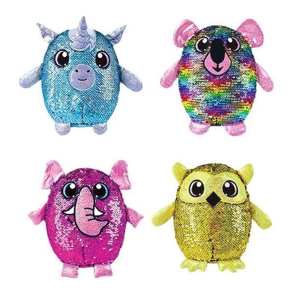Beverly Hills SH01054 Shimmeez S2 Мягкая игрушка Шиммиз Фигурки животных в пайетках, 35 см