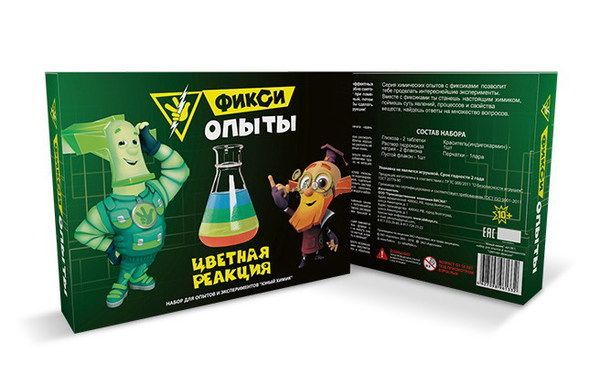 ПК ВИСМА 861пл Набор для экспериментов. Фикси-опыты "Цветная реакция"