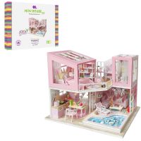 Hobby Day M915 Сборная модель Hobby Day Румбокс Mini house Розовый фламинго
