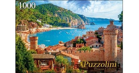 Puzzolini 7723 Пазл Испания Тосса-де-Мар, 1000 элементов