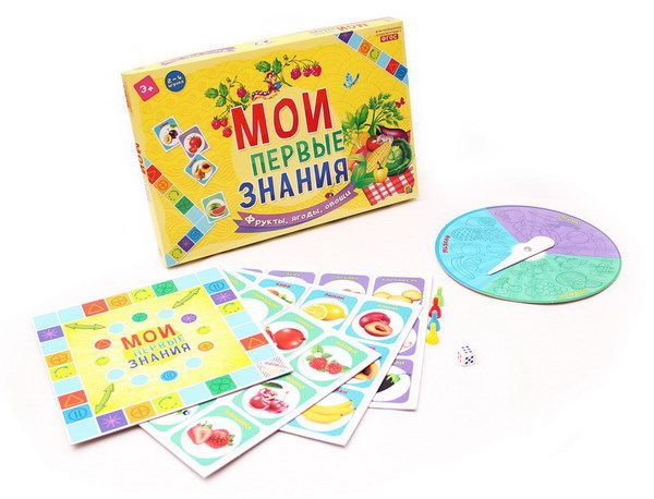 Рыжий Кот ИН-8065 Игра настольная. Мои первые знания. ФРУКТЫ, ЯГОДЫ, ОВОЩИ