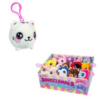 Beverly Hills Teddy Bear Co. SQS00657 Squeezamals (Скуизамалс) S1, фигурки животных с карабином, 6,5 см