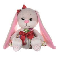 Jack&amp;Lin JL-252-20 Зайка Jack&amp;Lin в Летнем Платьице с Цветами, 20 см, в Коробке (JL-252-20)