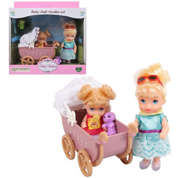 ABtoys (АБтойс) A565 Игровой набор Baby Ardana На прогулке (с коляской)