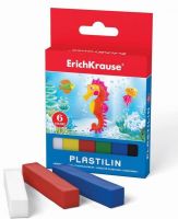 Пластилин ErichKrause 6 цветов/90г, картон с европодвесом