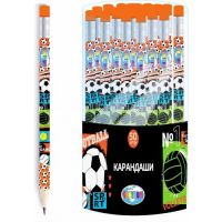 CENTRUM 87923 Карандаш CENTRUM "Play game" чернографитный НВ деревянный с ластиком, заточенный