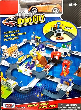 Motormax 76700 Dyna city Игровой набор Аэропорт (в комплекте с машинкой 1:64)