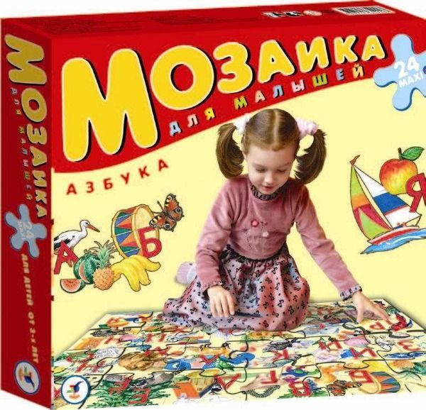 Мозаика для малышей. Азбука (мега-пазл) (Россия)
