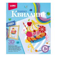 LORI Квл-030 Набор для творчества LORI Квиллинг. Панно "Десерт"