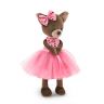 Orange Toys LD010 Lucky Doggy Мягкая игрушка Собачка Lucky Kiki: Малиновый блеск, 25 см