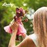 Orange Toys LD010 Lucky Doggy Мягкая игрушка Собачка Lucky Kiki: Малиновый блеск, 25 см