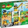 Lego Duplo Town 10933 Конструктор Лего Дупло Город Башенный кран на стройке, 123 детали