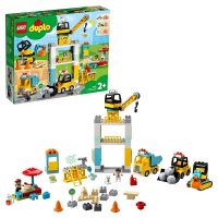 Lego Duplo Town 10933 Конструктор Лего Дупло Город Башенный кран на стройке, 123 детали