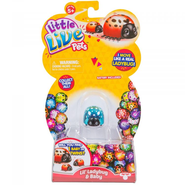 Moose 28447 Интерактивная божья коровка и малыш Little Live Pets, Снежинка