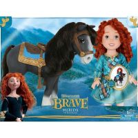 JAKKS Pacific 76282 Набор с куклой "Disney Принцесса - Малышка Мерида и конь", высота куклы 35 см