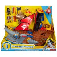 Mattel DHH61 Игровой набор Mattel Imaginext Пиратский корабль Акула