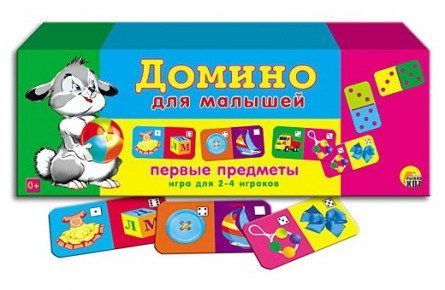 Рыжий Кот ИН-0957 Игра настольная Домино для малышей Первые предметы