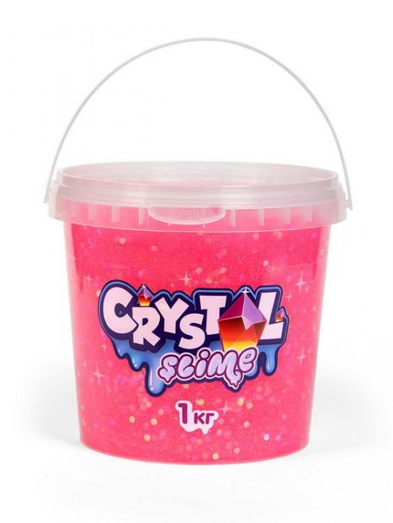 Slime S300-7 Слайм «Crystal slime», розовый, 1 кг