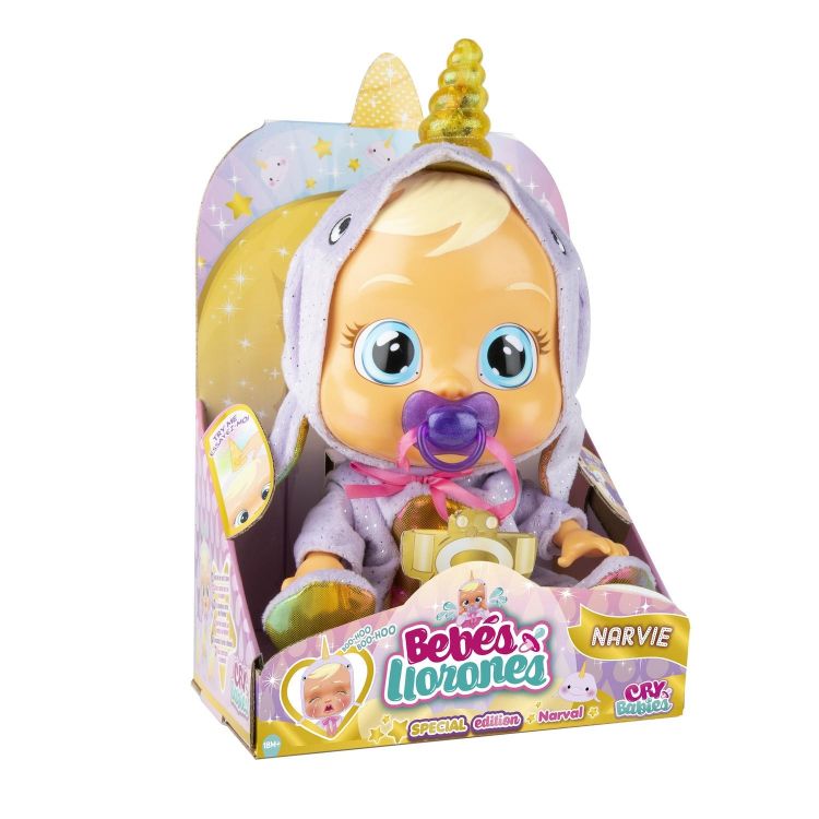 IMC Toys 93768 Кукла IMC Toys Cry Babies Плачущий младенец Narvie, ограниченная серия, 30 см IMC Toys 93768 Кукла IMC Toys Cry Babies Плачущий младенец Narvie, ограниченная серия, 30 см