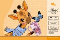 Art Studio of Happiness 8168(21550) Блокнот Art Studio of Happiness Giraffe 24 листа