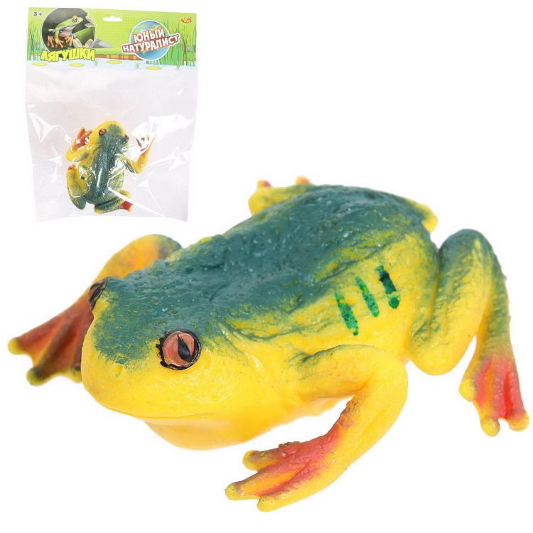 ABtoys (АБтойс) PT-01737 Фигурка Abtoys Юный натуралист Лягушки Лягушка (красная с синими лапками), термопластичная резина
