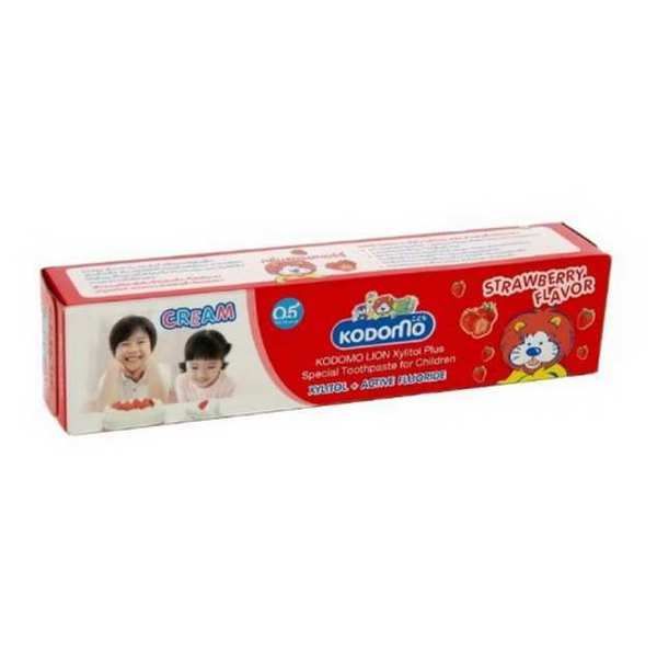 Lion Kodomo 015265 LION KODOMO Зубная паста "Клубника" (0,5+), 80 гр, Тайланд