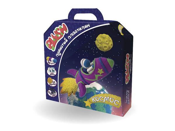 PLUSH PL02201809 Пластилин пушистый "PLUSH" "Космос"