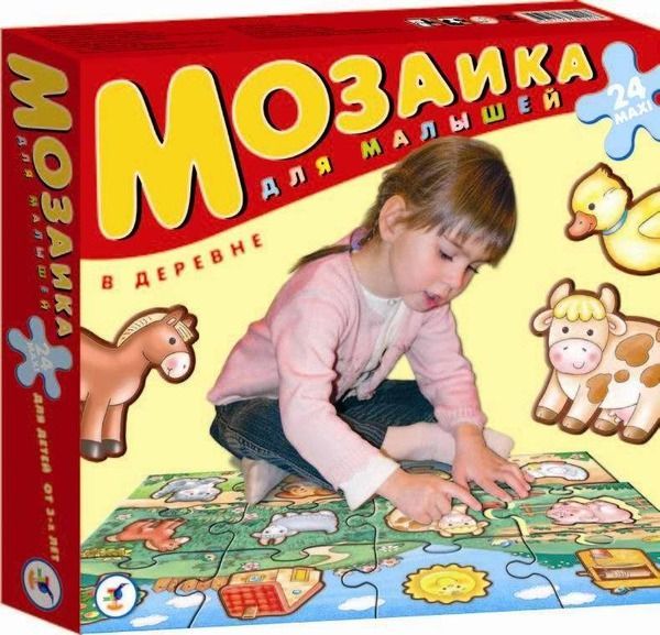 Мозаика для малышей. В деревне (мега-пазл) (Россия)