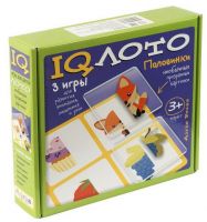 Игры обучающие настольные. Пластиковое лото. Половинки. (3+) Комплект из трех игр