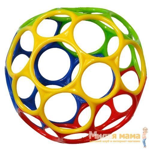 Мячик Оригинальный Oball от 0 месяцев разноцветный