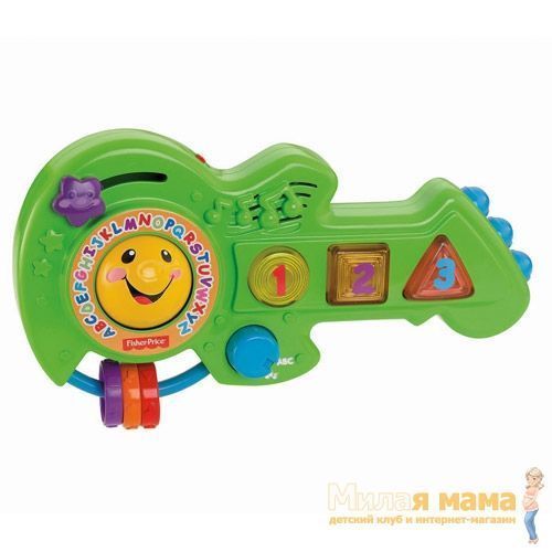 Fisher Price BFY40 Смейся и учись Обучающая музыкальная гитара