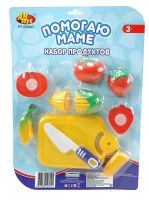 AB-Toys PT-00061 Помогаю маме Набор овощей и фруктов для резки (на липучках)