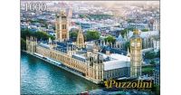 Puzzolini 7712 Пазл Вестминстерский дворец и Биг Бен, 1000 элементов