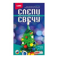 LORI Св-019 Набор для творчества LORI Слепи свечу Новогодняя ёлочка